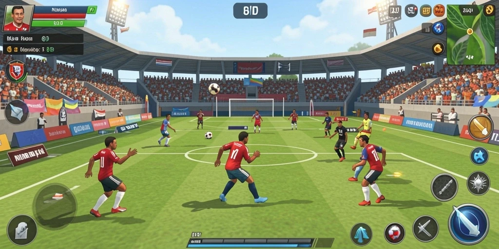 Tangkapan layar menunjukkan mode multiplayer yang seru.